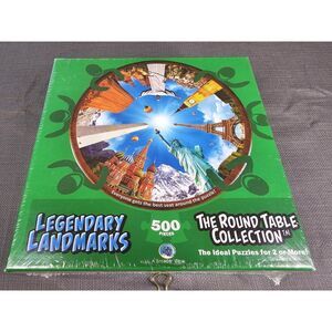 NEW Legendary Landmarks jigsaw PUZZLE The Round Table Collection 500 Pieces